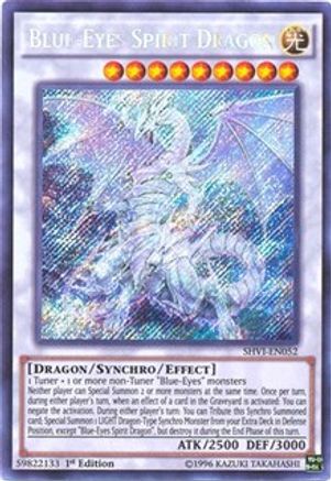 Blue-Eyes Spirit Dragon (SHVI-EN052) - Shining Victories 1st Edition - Premium Yugioh Single from Konami - Just $12.66! Shop now at Game Crave Tournament Store