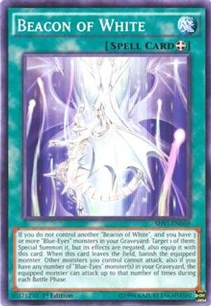 Beacon of White (SHVI-EN060) - Shining Victories 1st Edition - Premium Yugioh Single from Konami - Just $0.25! Shop now at Game Crave Tournament Store