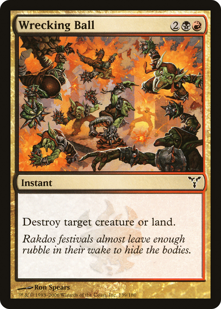 Wrecking Ball (DIS-139) - Dissension - Premium MTG Single from Wizards of the Coast - Just $0.25! Shop now at Game Crave Tournament Store