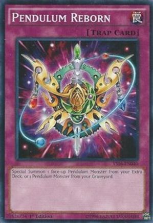 Pendulum Reborn (YS16-EN040) - Starter Deck: Yuya 1st Edition - Premium Yugioh Single from Konami - Just $0.25! Shop now at Game Crave Tournament Store