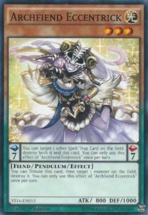 Archfiend Eccentrick (YS16-EN015) - Starter Deck: Yuya 1st Edition - Premium Yugioh Single from Konami - Just $0.25! Shop now at Game Crave Tournament Store