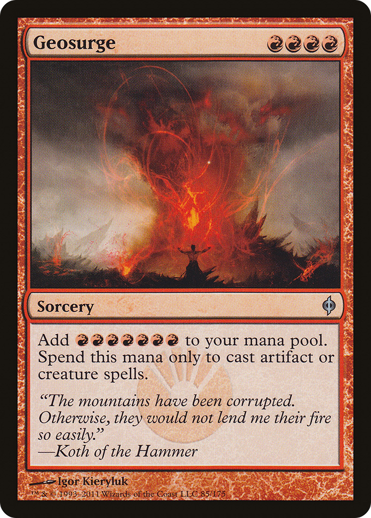 Geosurge (NPH-085) - New Phyrexia - Premium MTG Single from Wizards of the Coast - Just $0.10! Shop now at Game Crave Tournament Store