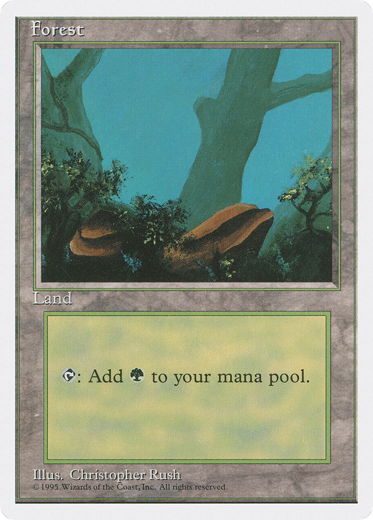 Forest (4ED-376) - Fourth Edition - Premium MTG Single from Wizards of the Coast - Just $0.51! Shop now at Game Crave Tournament Store