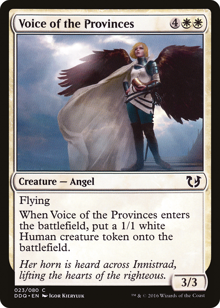 Voice of the Provinces (DDQ-023) - Duel Decks: Blessed vs. Cursed - Premium MTG Single from Wizards of the Coast - Just $0.08! Shop now at Game Crave Tournament Store