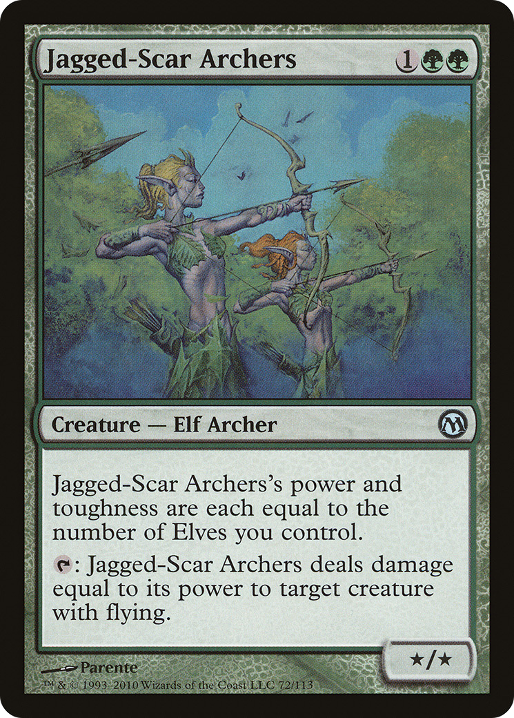 Jagged-Scar Archers (DPA-072) - Duels of the Planeswalkers - Premium MTG Single from Wizards of the Coast - Just $0.14! Shop now at Game Crave Tournament Store