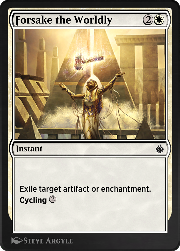 Forsake the Worldly (AKR-018) - Amonkhet Remastered - Premium MTG Single from Wizards of the Coast - Just $0! Shop now at Game Crave Tournament Store