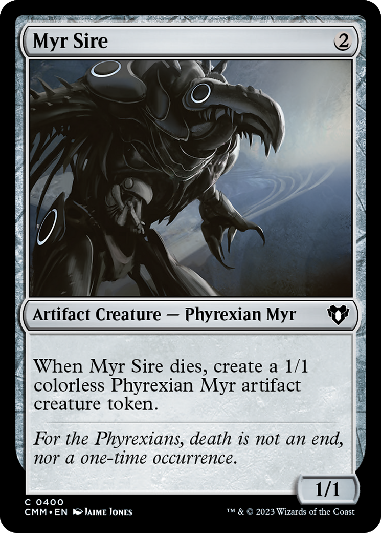 Myr Sire (CMM-400) - Commander Masters - Premium MTG Single from Wizards of the Coast - Just $0.25! Shop now at Game Crave Tournament Store
