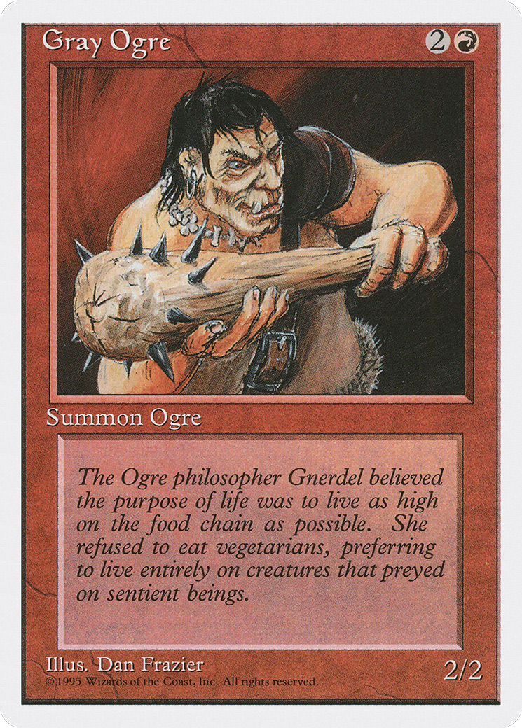Gray Ogre (4ED-200) - Fourth Edition - Premium MTG Single from Wizards of the Coast - Just $0.08! Shop now at Game Crave Tournament Store