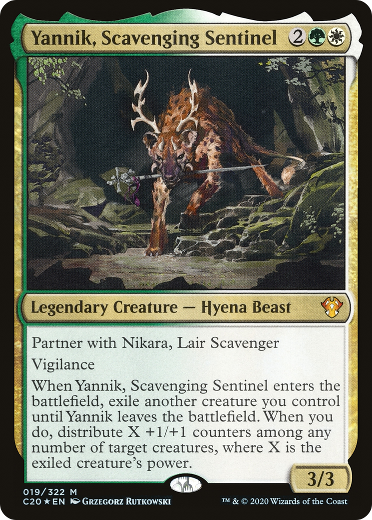 Yannik, Scavenging Sentinel (C20-019) - Commander 2020 Foil - Premium MTG Single from Wizards of the Coast - Just $0.26! Shop now at Game Crave Tournament Store