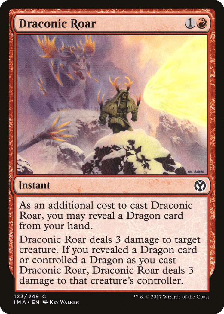 Draconic Roar (IMA-123) - Iconic Masters - Premium MTG Single from Wizards of the Coast - Just $0.08! Shop now at Game Crave Tournament Store