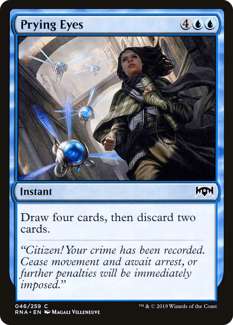 Prying Eyes (RNA-046) - Ravnica Allegiance - Premium MTG Single from Wizards of the Coast - Just $0.08! Shop now at Game Crave Tournament Store