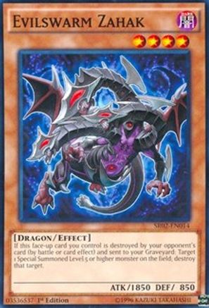 Evilswarm Zahak (SR02-EN014) - Structure Deck: Rise of the True Dragons 1st Edition - Premium Yugioh Single from Konami - Just $0.08! Shop now at Game Crave Tournament Store