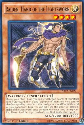 Raiden, Hand of the Lightsworn (SR02-EN022) - Structure Deck: Rise of the True Dragons 1st Edition - Premium Yugioh Single from Konami - Just $0.25! Shop now at Game Crave Tournament Store