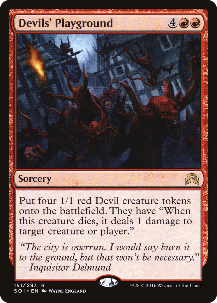 Devils' Playground (SOI-151) - Shadows over Innistrad Foil - Premium MTG Single from Wizards of the Coast - Just $0.43! Shop now at Game Crave Tournament Store