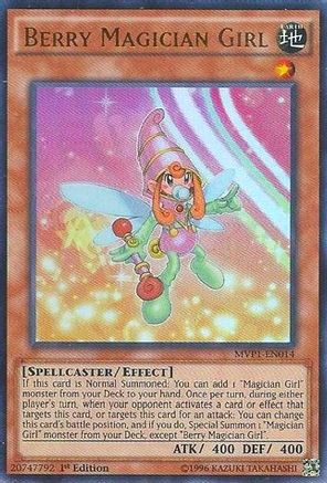 yugioh wc 2011 card list YuGiOh Dark Side of Dimensions Movie Berry Magician Girl MVP1-EN014