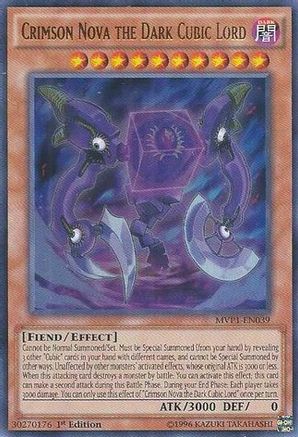 Crimson Nova the Dark Cubic Lord (MVP1-EN039) - The Dark Side of Dimensions Movie Pack Unlimited - Premium Yugioh Single from Konami - Just $0.26! Shop now at Game Crave Tournament Store