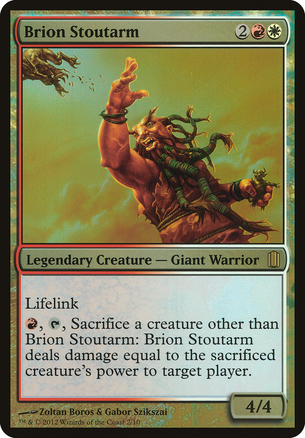 Brion Stoutarm (OCM1-002) - Commander's Arsenal Oversized Foil - Premium MTG Single from Wizards of the Coast - Just $1.20! Shop now at Game Crave Tournament Store