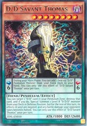 D/D Savant Thomas (TDIL-EN010) - The Dark Illusion 1st Edition - Premium Yugioh Single from Konami - Just $0.25! Shop now at Game Crave Tournament Store