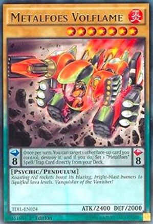 Metalfoes Volflame (TDIL-EN024) - The Dark Illusion 1st Edition - Premium Yugioh Single from Konami - Just $0.25! Shop now at Game Crave Tournament Store