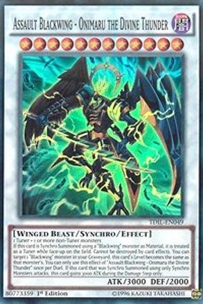 Assault Blackwing - Onimaru the Divine Thunder (TDIL-EN049) - The Dark Illusion Unlimited - Premium Yugioh Single from Konami - Just $0.76! Shop now at Game Crave Tournament Store