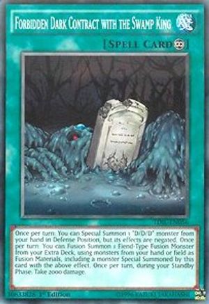 Forbidden Dark Contract with the Swamp King (TDIL-EN056) - The Dark Illusion 1st Edition - Premium Yugioh Single from Konami - Just $0.25! Shop now at Game Crave Tournament Store