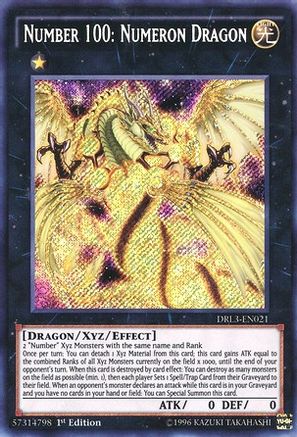 Number 100: Numeron Dragon (DRL3-EN021) - Dragons of Legend: Unleashed 1st Edition - Premium Yugioh Single from Konami - Just $0.36! Shop now at Game Crave Tournament Store