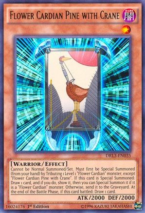 Flower Cardian Pine with Crane (DRL3-EN035) - Dragons of Legend: Unleashed 1st Edition - Premium Yugioh Single from Konami - Just $0.23! Shop now at Game Crave Tournament Store