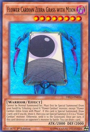 Flower Cardian Zebra Grass with Moon (DRL3-EN036) - Dragons of Legend: Unleashed 1st Edition - Premium Yugioh Single from Konami - Just $0.26! Shop now at Game Crave Tournament Store