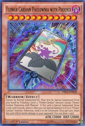 Flower Cardian Paulownia with Phoenix (DRL3-EN038) - Dragons of Legend: Unleashed 1st Edition - Premium Yugioh Single from Konami - Just $0.25! Shop now at Game Crave Tournament Store
