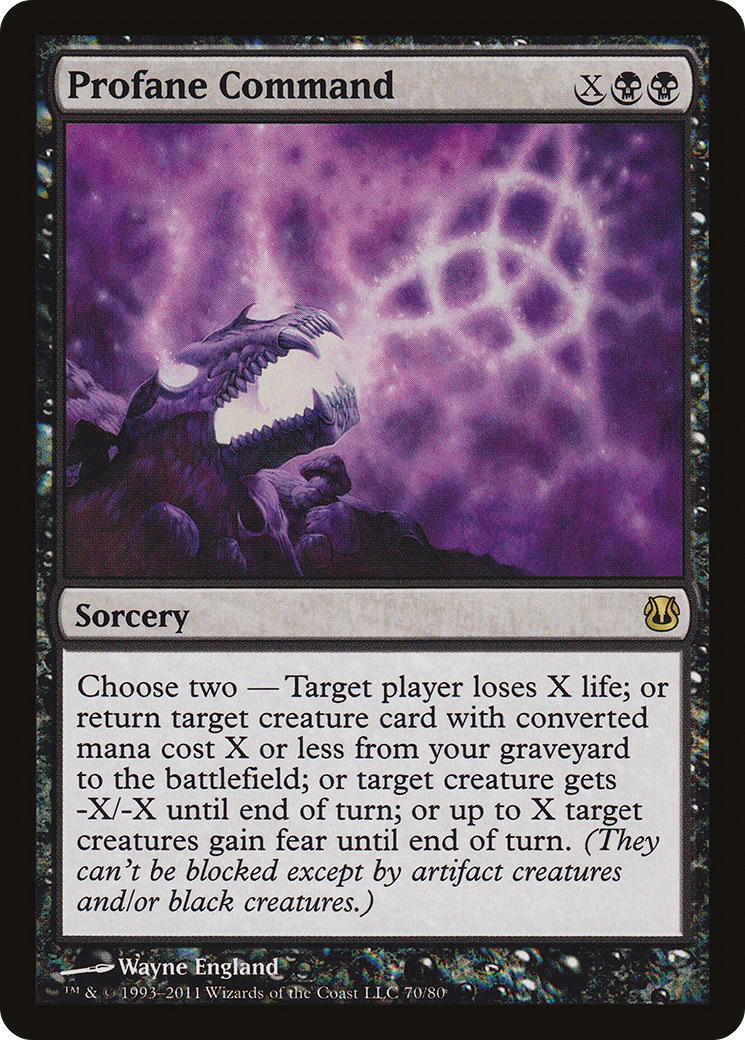 Profane Command (DDH-070) - Duel Decks: Ajani vs. Nicol Bolas - Premium MTG Single from Wizards of the Coast - Just $0.08! Shop now at Game Crave Tournament Store