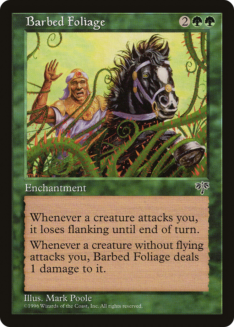 Barbed Foliage (MIR-207) - Mirage - Premium MTG Single from Wizards of the Coast - Just $0.08! Shop now at Game Crave Tournament Store