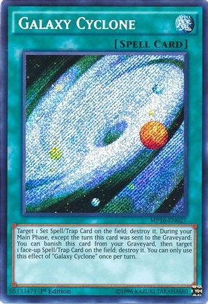 Galaxy Cyclone (MP16-EN027) - 2016 Mega-Tins Mega Pack 1st Edition - Premium Yugioh Single from Konami - Just $0.57! Shop now at Game Crave Tournament Store