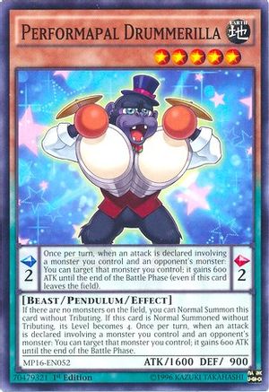 Performapal Drummerilla (MP16-EN052) - 2016 Mega-Tins Mega Pack Unlimited - Premium Yugioh Single from Konami - Just $0.25! Shop now at Game Crave Tournament Store