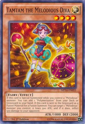 Tamtam the Melodious Diva (MP16-EN055) - 2016 Mega-Tins Mega Pack 1st Edition - Premium Yugioh Single from Konami - Just $0.29! Shop now at Game Crave Tournament Store