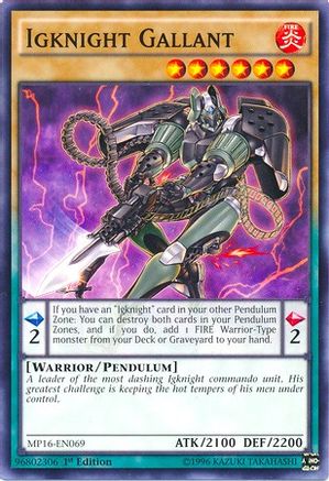 Igknight Gallant (MP16-EN069) - 2016 Mega-Tins Mega Pack Unlimited - Premium Yugioh Single from Konami - Just $0.08! Shop now at Game Crave Tournament Store