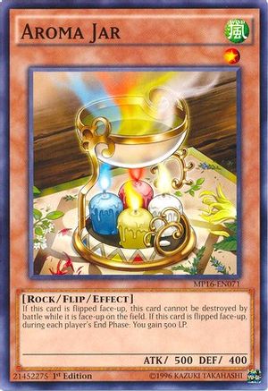 Aroma Jar (MP16-EN071) - 2016 Mega-Tins Mega Pack Unlimited - Premium Yugioh Single from Konami - Just $0.32! Shop now at Game Crave Tournament Store