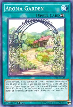 Aroma Garden (MP16-EN086) - 2016 Mega-Tins Mega Pack 1st Edition - Premium Yugioh Single from Konami - Just $0.74! Shop now at Game Crave Tournament Store