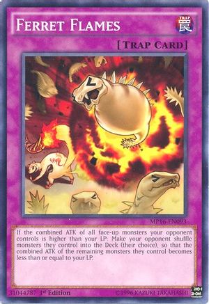 Ferret Flames (MP16-EN093) - 2016 Mega-Tins Mega Pack 1st Edition - Premium Yugioh Single from Konami - Just $0.27! Shop now at Game Crave Tournament Store