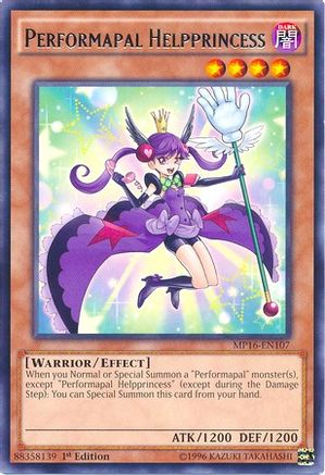 Performapal Helpprincess (MP16-EN107) - 2016 Mega-Tins Mega Pack Unlimited - Premium Yugioh Single from Konami - Just $0.25! Shop now at Game Crave Tournament Store
