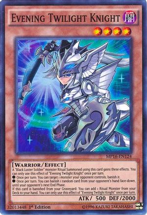 Evening Twilight Knight (MP16-EN124) - 2016 Mega-Tins Mega Pack Unlimited - Premium Yugioh Single from Konami - Just $3.38! Shop now at Game Crave Tournament Store