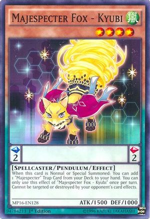Majespecter Fox - Kyubi (MP16-EN128) - 2016 Mega-Tins Mega Pack Unlimited - Premium Yugioh Single from Konami - Just $0.12! Shop now at Game Crave Tournament Store