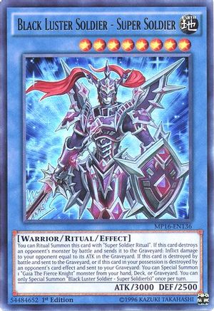 Black Luster Soldier - Super Soldier (MP16-EN136) - 2016 Mega-Tins Mega Pack 1st Edition - Premium Yugioh Single from Konami - Just $4.37! Shop now at Game Crave Tournament Store
