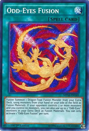 Odd-Eyes Fusion (MP16-EN149) - 2016 Mega-Tins Mega Pack Unlimited - Premium Yugioh Single from Konami - Just $0.38! Shop now at Game Crave Tournament Store