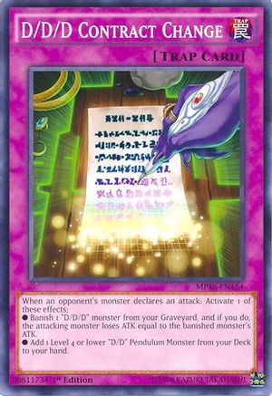 D/D/D Contract Change (MP16-EN154) - 2016 Mega-Tins Mega Pack Unlimited - Premium Yugioh Single from Konami - Just $0.25! Shop now at Game Crave Tournament Store