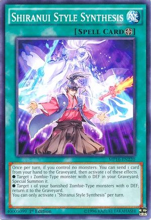 Shiranui Style Synthesis (MP16-EN220) - 2016 Mega-Tins Mega Pack 1st Edition - Premium Yugioh Single from Konami - Just $0.25! Shop now at Game Crave Tournament Store