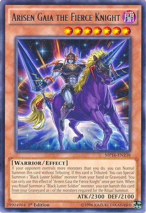 Arisen Gaia the Fierce Knight (MP16-EN238) - 2016 Mega-Tins Mega Pack 1st Edition - Premium Yugioh Single from Konami - Just $1.34! Shop now at Game Crave Tournament Store