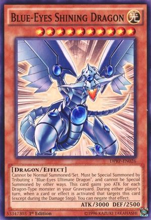 Blue-Eyes Shining Dragon (DPRP-EN026) - Duelist Pack: Rivals of the Pharaoh 1st Edition - Premium Yugioh Single from Konami - Just $0.91! Shop now at Game Crave Tournament Store