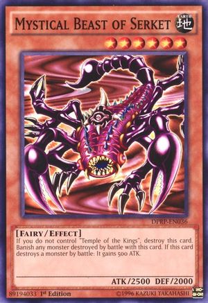 Mystical Beast of Serket (DPRP-EN036) - Duelist Pack: Rivals of the Pharaoh 1st Edition - Premium Yugioh Single from Konami - Just $0.25! Shop now at Game Crave Tournament Store