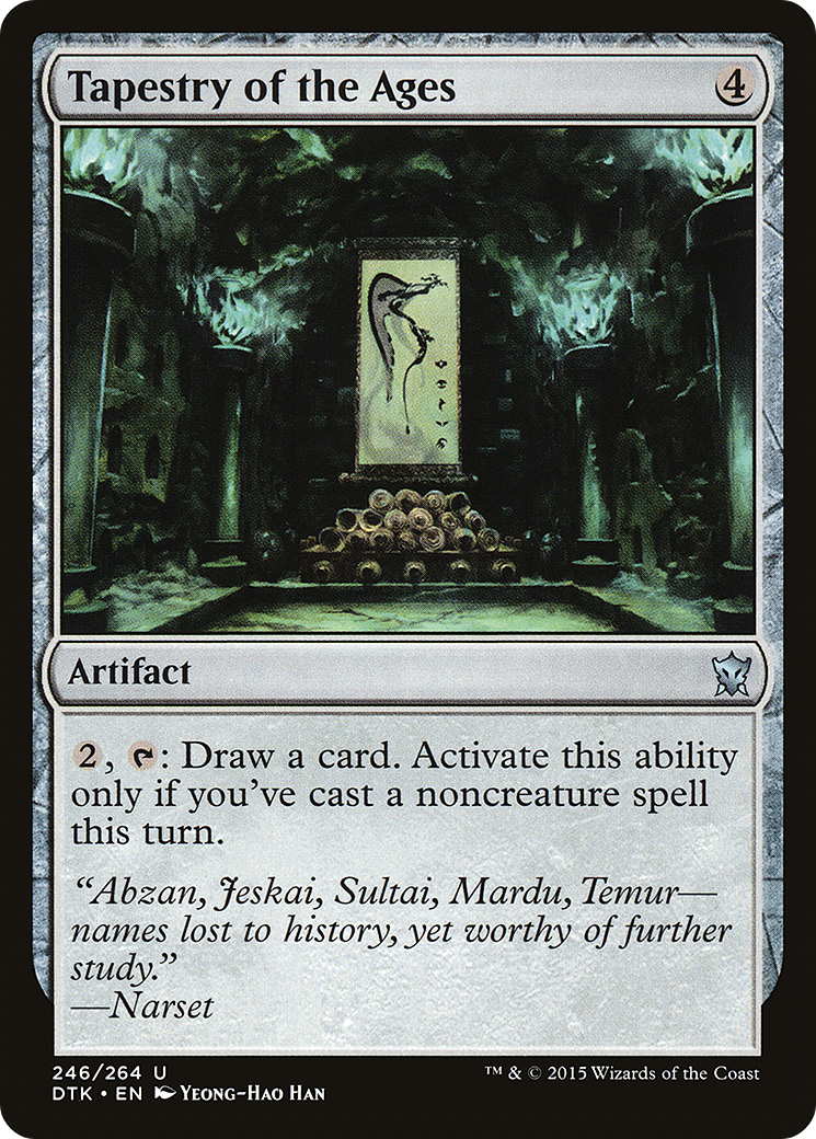 Tapestry of the Ages (DTK-246) - Dragons of Tarkir Foil - Premium MTG Single from Wizards of the Coast - Just $0.35! Shop now at Game Crave Tournament Store