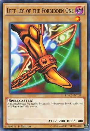 Left Leg of the Forbidden One (LDK2-ENY08) - Legendary Decks II Unlimited - Premium Yugioh Single from Konami - Just $0.78! Shop now at Game Crave Tournament Store